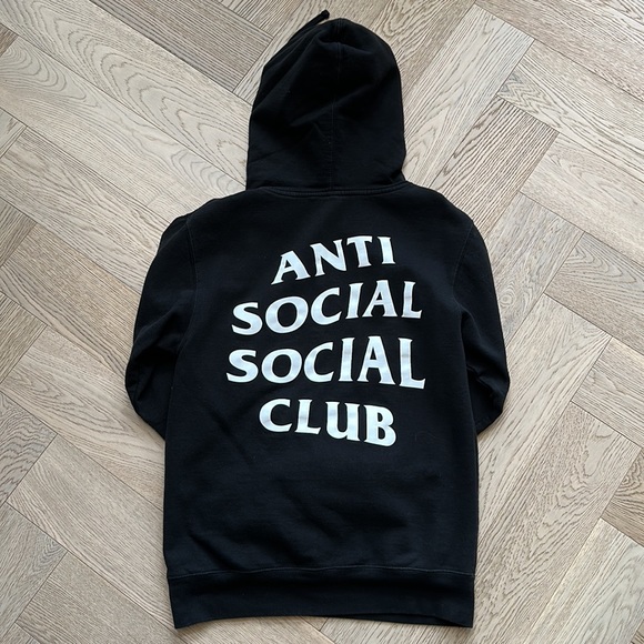 anti social social club - not fucking happy sweater - Picture 3 of 3